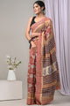 Premium Block Printed Pure Assam Silk Saree