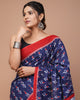 Printed Pure Cotton Mulmul Saree With Blouse