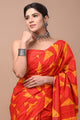 Printed Pure Cotton Mulmul Saree With Blouse