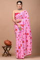 Printed Pure Cotton Mulmul Saree With Blouse