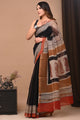 Exclusive hand Block  Printed Kota Doria Saree